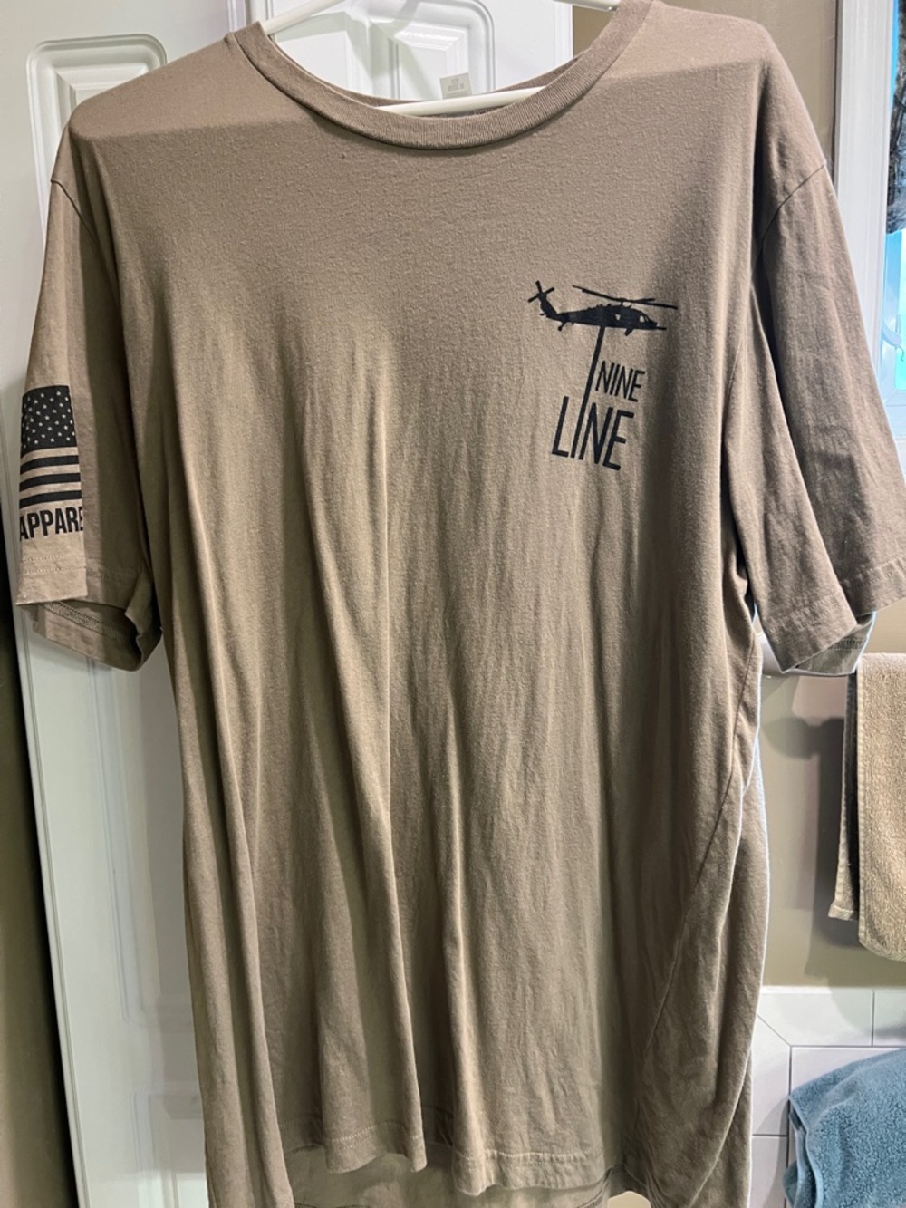 Nine Line Apparel Men's Short Sleeve Tee in Khaki